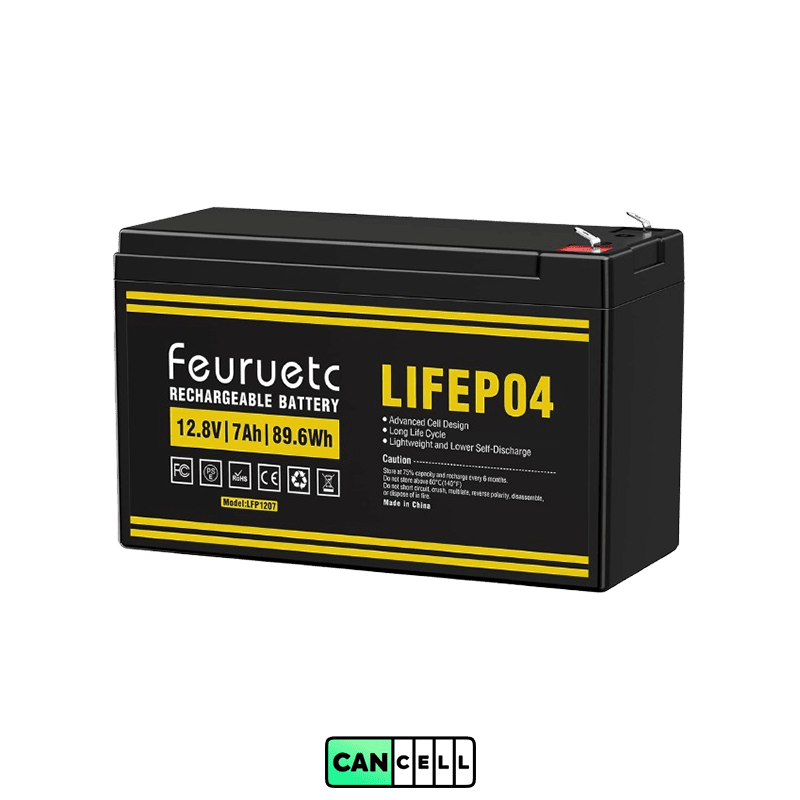 باتری یو پی اس 12 ولت 7 آمپر مدل cancellbattery F1207 (1)