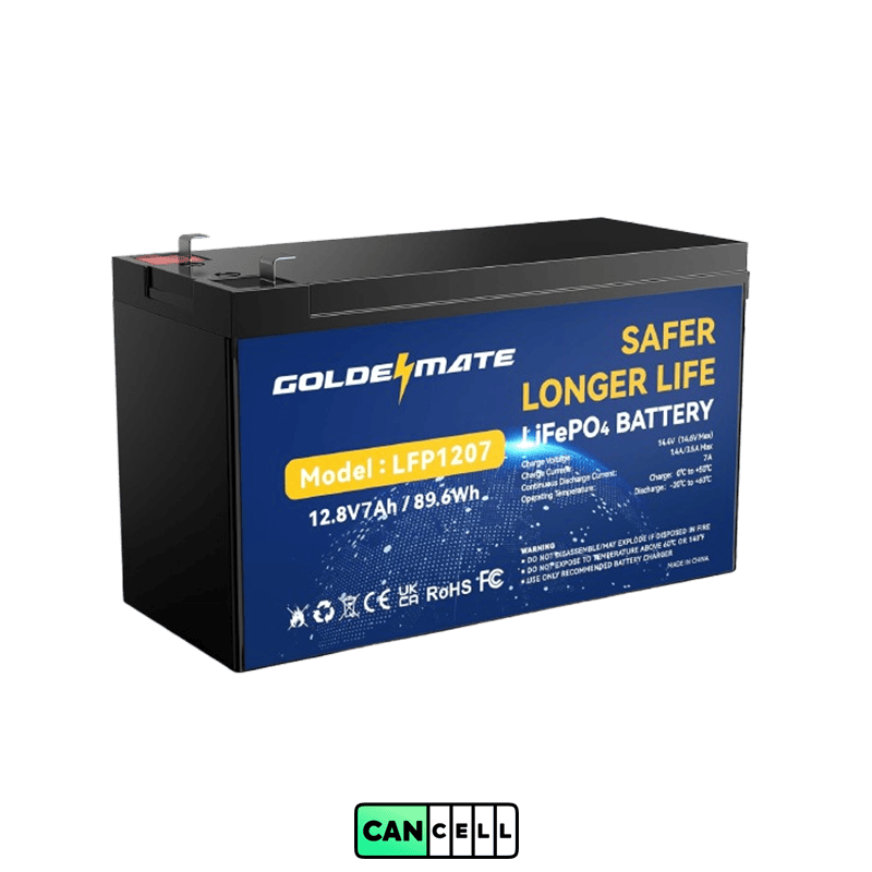 باتری یو پی اس 12 ولت 7 آمپر مدل cancellbattery LFP1207 (1)