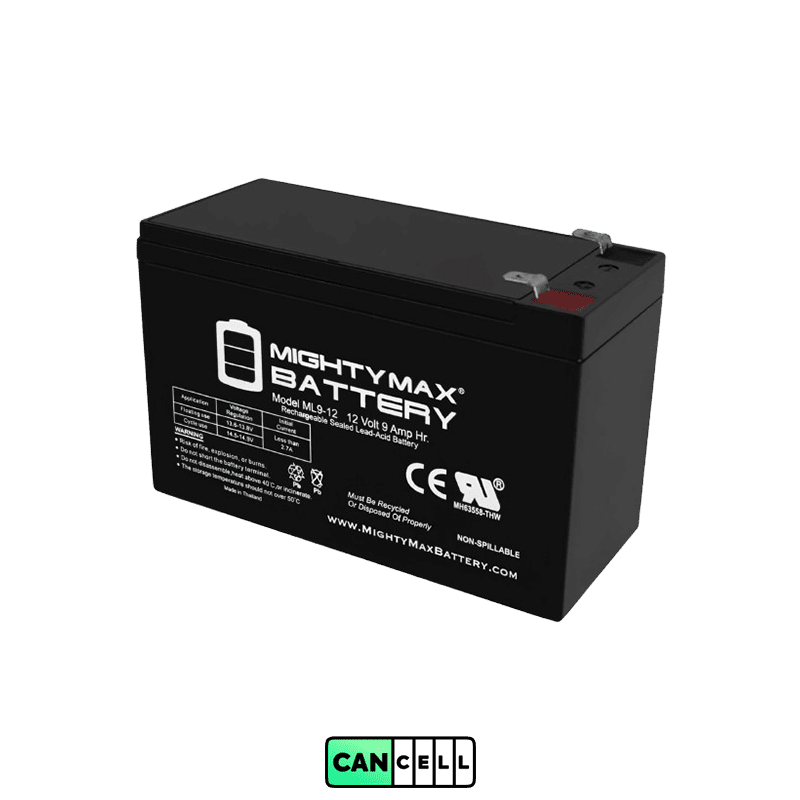 باتری یو پی اس 12 ولت 9 آمپر مدل cancellbattery ML9-12&nbsp; (1)