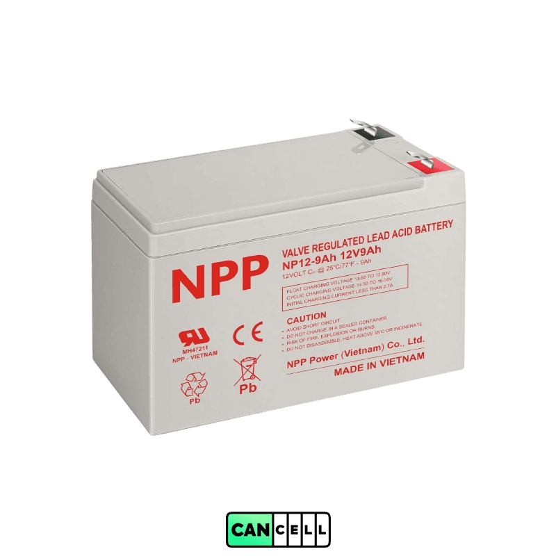 باتری یو پی اس 12 ولت 9 آمپر مدل cancellbattery NP12-9Ah-F2 (1)