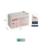 باتری یو پی اس 12 ولت 7 آمپر مدل NP12-7Ah-F1 - تصویر 2