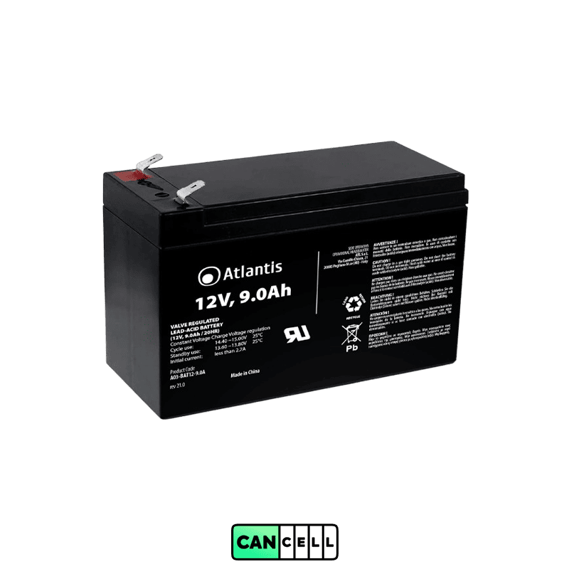 Cancellbattery &ndash; باتری سربی اسیدی 12 ولت 9 آمپر ساعت مدل A03-BAT12-9 (1)