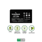 باتری ضدآب سرب اسیدی Tecnoware Power Systems 12V 7.2Ah - تصویر 3