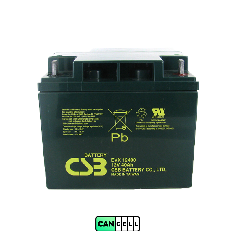 CSB EVX12400 12V 40Ah Deep Cycle AGM Battery