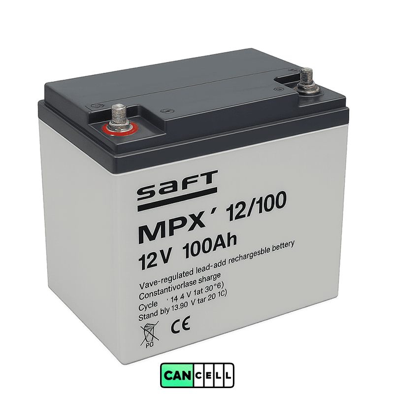 باتری یو پی اس Saft مدل MPX 12100 با ظرفیت 12 ولت 100 آمپر_ساعت