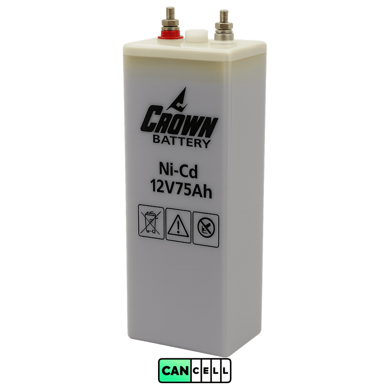باتری UPS Crown Ni‑Cd 12V75Ah