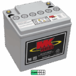 باتری MK Battery 8G40 ژل سیلد اسید 12 ولت 40 آمپر‌ساعت با پس‌زمینه شفاف