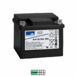 نمای جلویی باتری ژل خشک Exide Sonnenschein Dryfit A412/32 G6 ظرفیت 12V 32Ah