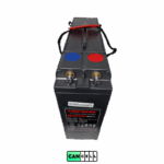 نمای بالا و اندکی مایل به سمت جلو (top‐front angle) از باتری Narada AG12v100S