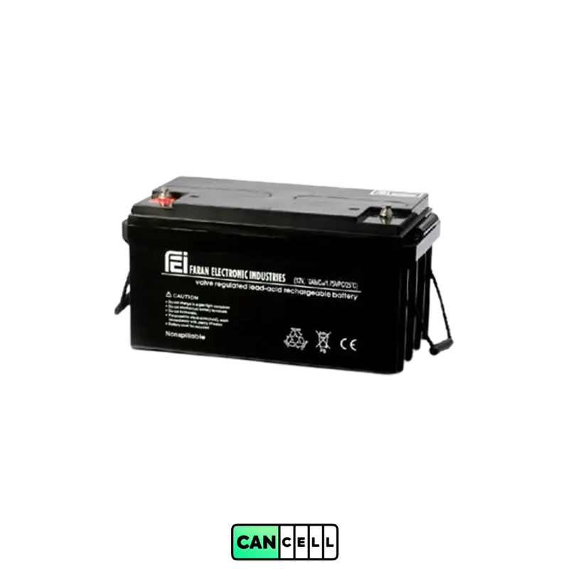 باتری یو پی اس فاران ۱۲ ولت ۶۵ آمپر FARAN 12V 65Ah &ndash; خرید و قیمت از کنسل باتری