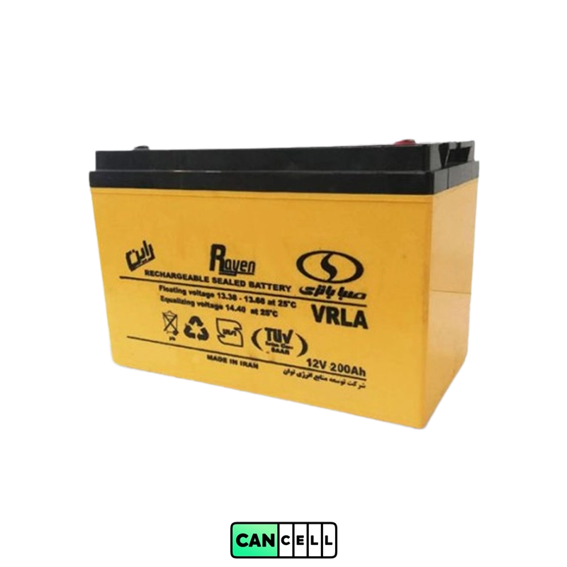 باتری یو پی اس ۱۲ ولت ۲۰۰ آمپر صبا باتری؛ سیلد اسید VRLA مناسب UPS&zwnj;های صنعتی و رک&zwnj;های دیتاسنتری.