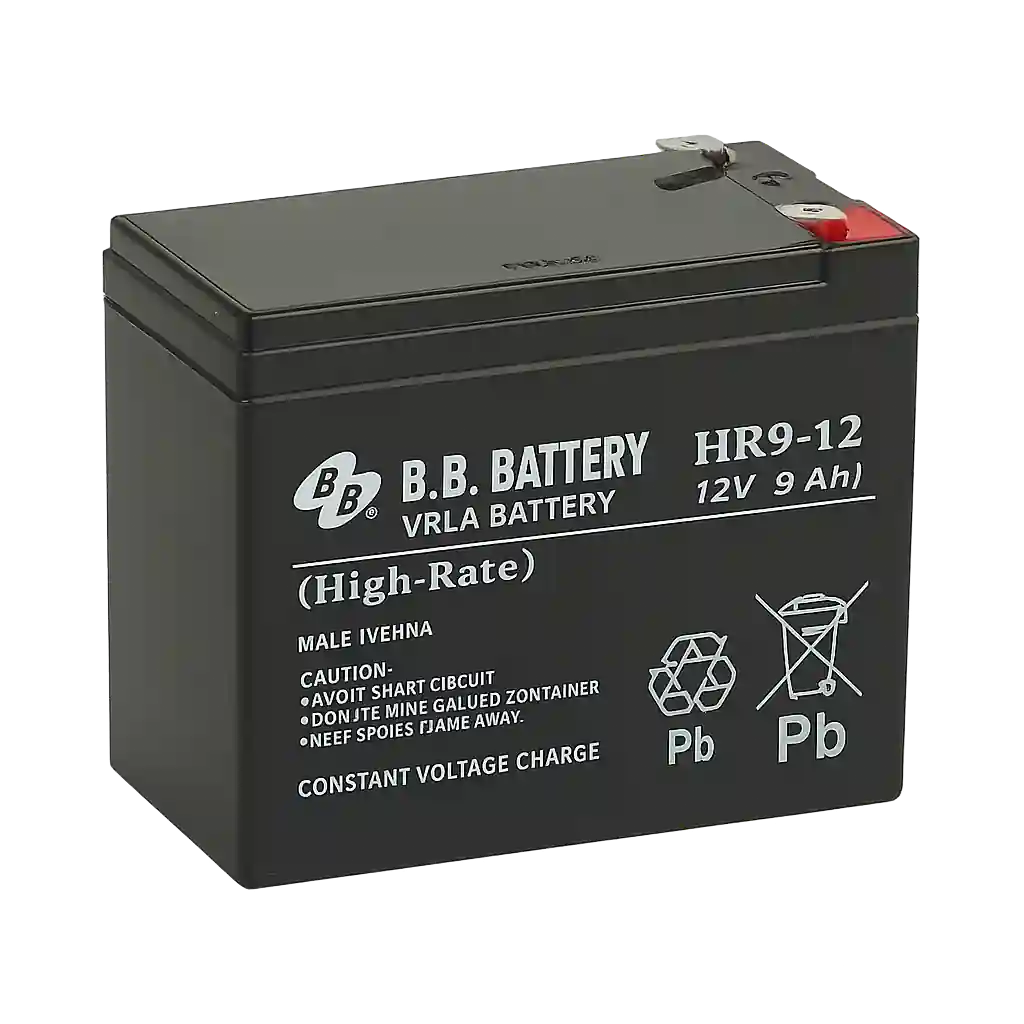 B.B. Battery HR9-12 &ndash; باتری UPS 12V 9Ah (VRLA-AGM High-Rate)
