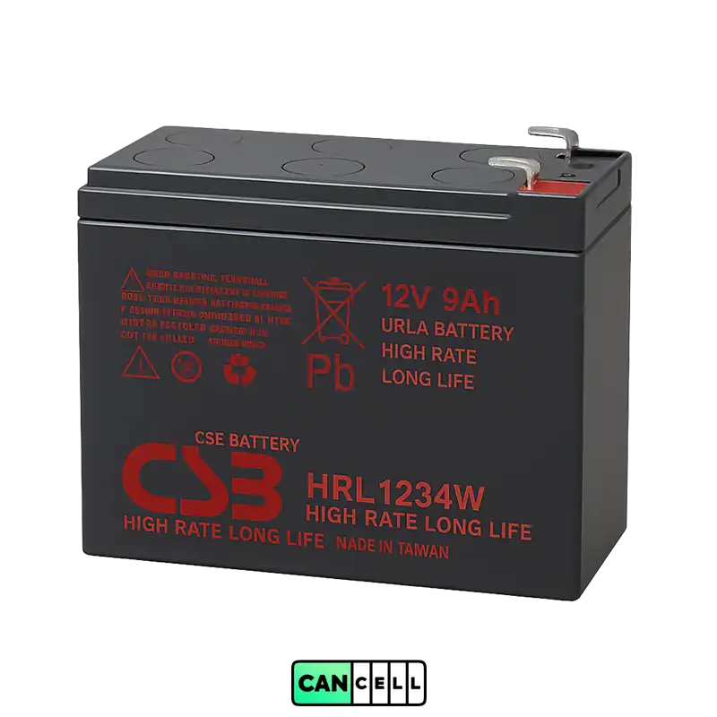 تصویر روبه&zwnj;روی باتری یو پی اس CSB HRL1234W