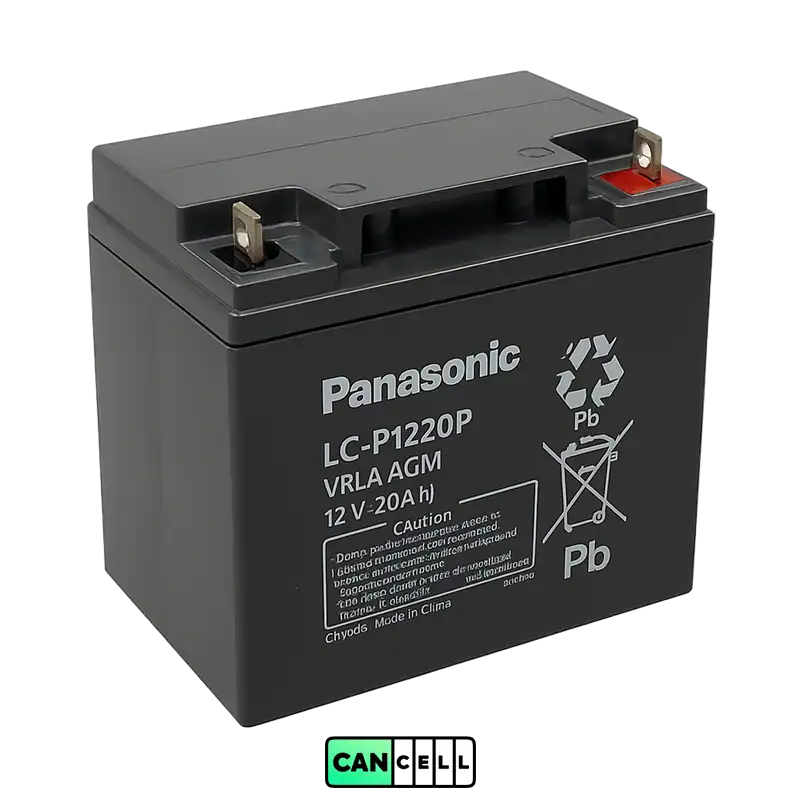 باتری یو پی اس Panasonic مدل LC-P1220P ظرفیت 12 ولت 20 آمپر&zwnj;ساعت