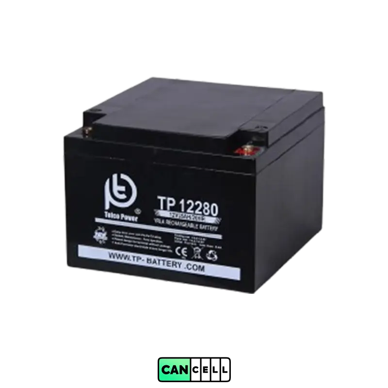 باتری یو پی اس ۱۲ ولت ۲۸ آمپر تلکو پاور (Telco Power)؛ سیلد اسید VRLA مناسب UPS و رک&zwnj;های مخابراتی.