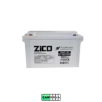 باتری یو پی اس ۱۲ ولت ۱۰۰ آمپر زیکو (ZICO) ضد‌اشتعال FR؛ سیلد اسید VRLA مناسب UPS‌های توان‌بالا.
