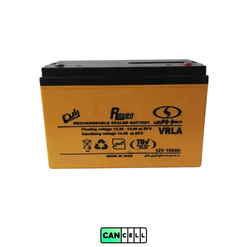 باتری یو پی اس ۱۲ ولت ۱۰۰ آمپر صبا باتری؛ سیلد اسید VRLA مناسب UPS‌های صنعتی و رک‌های دیتاسنتری.