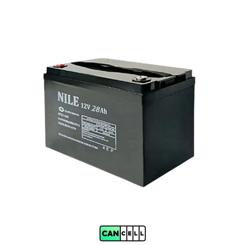 باتری یو پی اس ۱۲ ولت ۲۸ آمپر سولارکس (SolarEx)؛ سیلد اسید VRLA مناسب UPS و رک‌های مخابراتی.