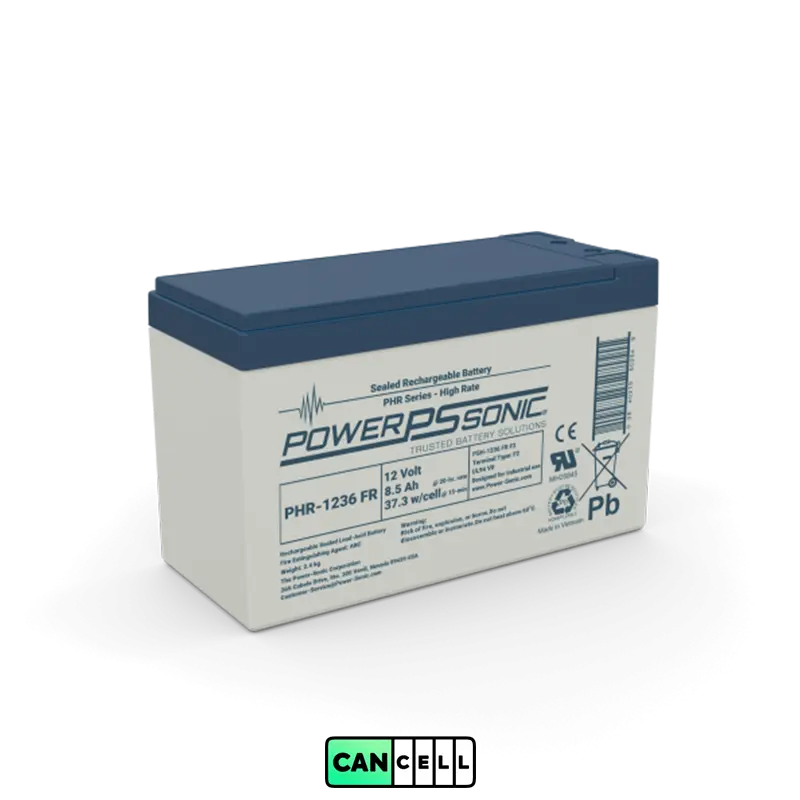 باتری یو پی اس پاورسونیک PHR-1236 های_ریت ۱۲V ۸.۵Ah