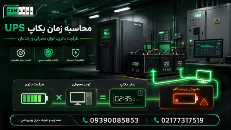 فرمول زمان بکاپ یو پی اس